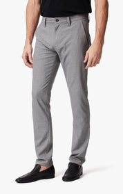 Verona Slim Leg Chino Pants In Grey Smart Sporty