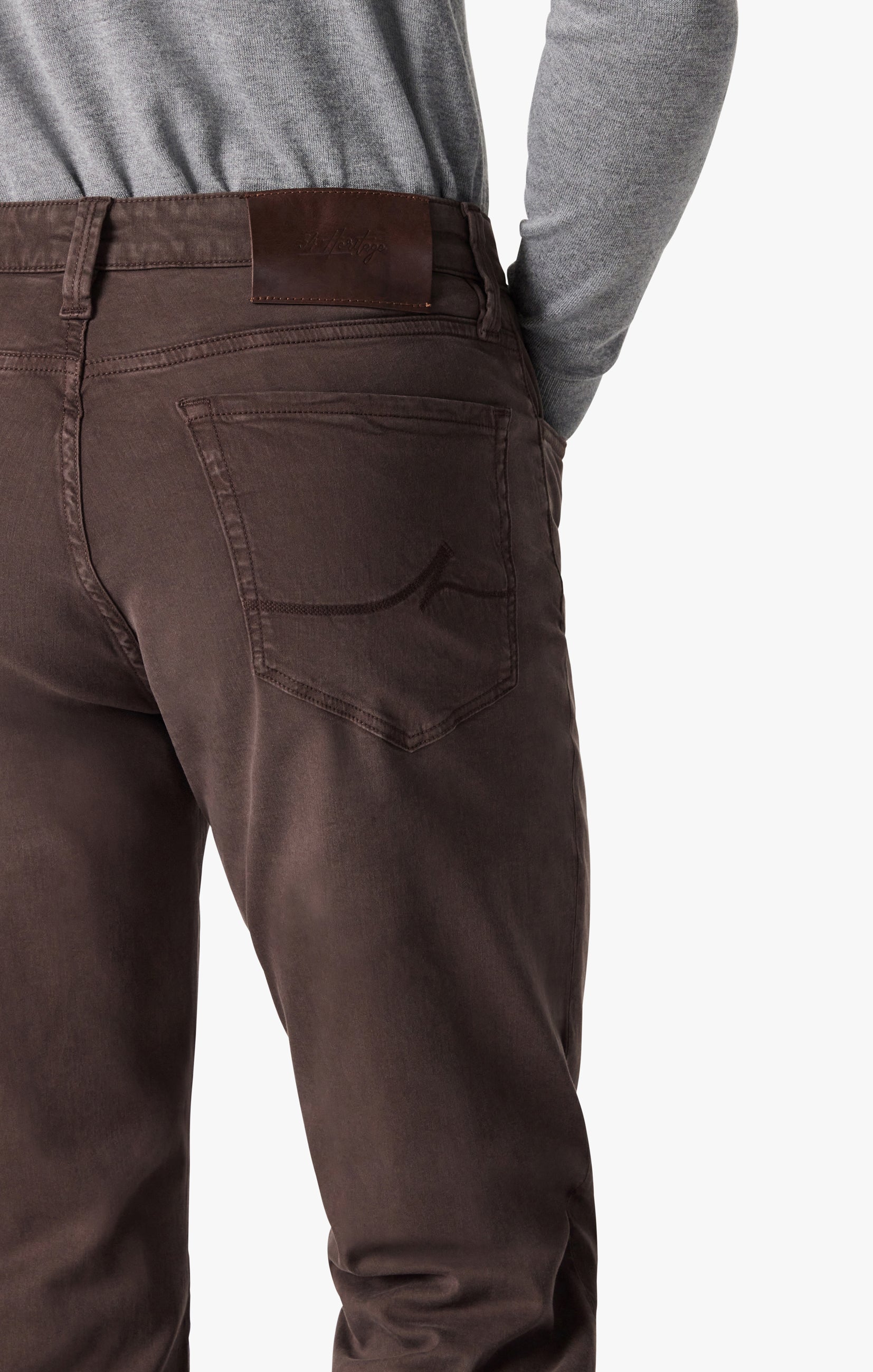Charisma Relaxed Straight Leg Pants In Fudge Twill Image 5