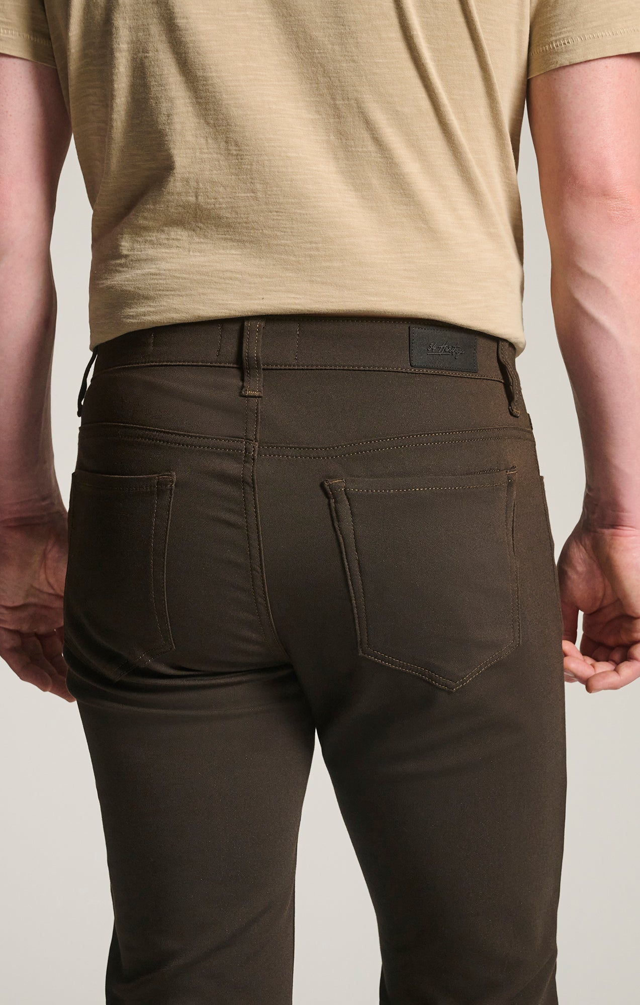 Courage Straight Leg Commuter Pants in Brown