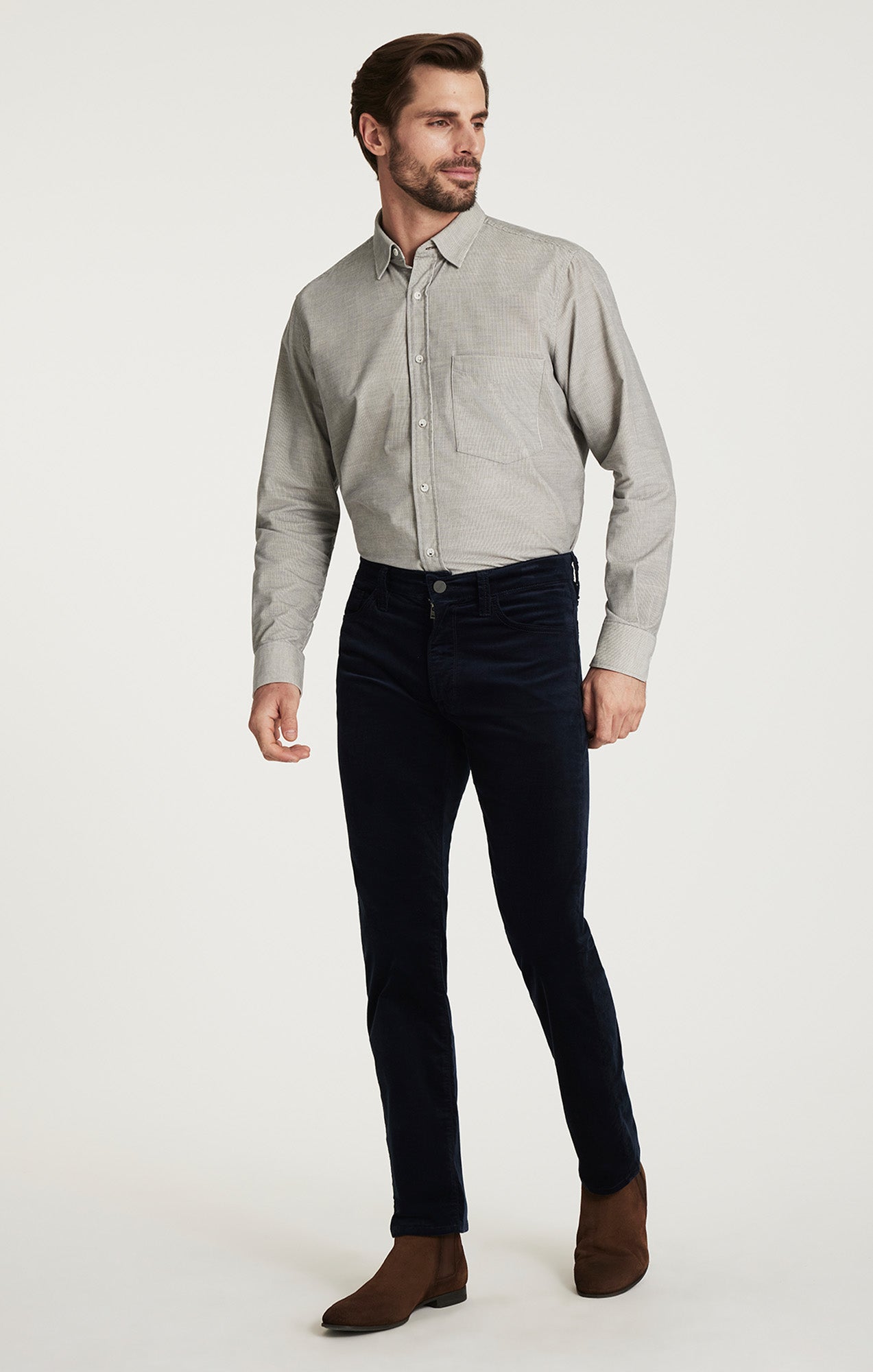 Courage Straight Leg Pants in Midnight Moleskin