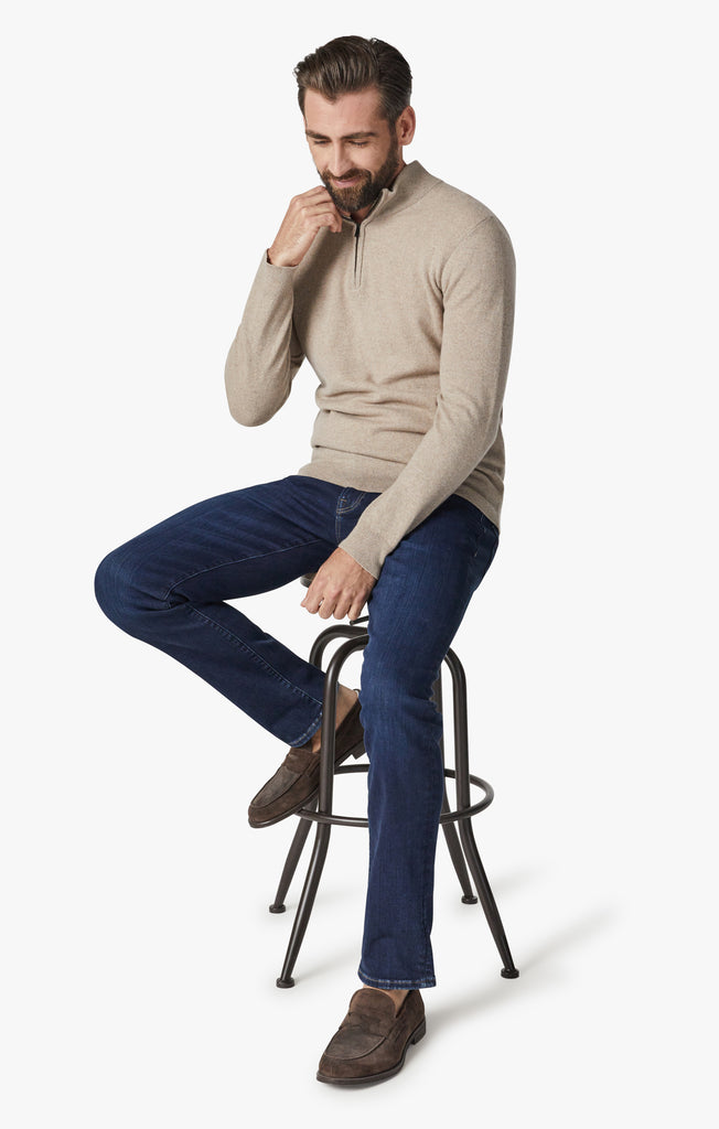 Courage Straight Leg Jeans In Dark Brushed Organic