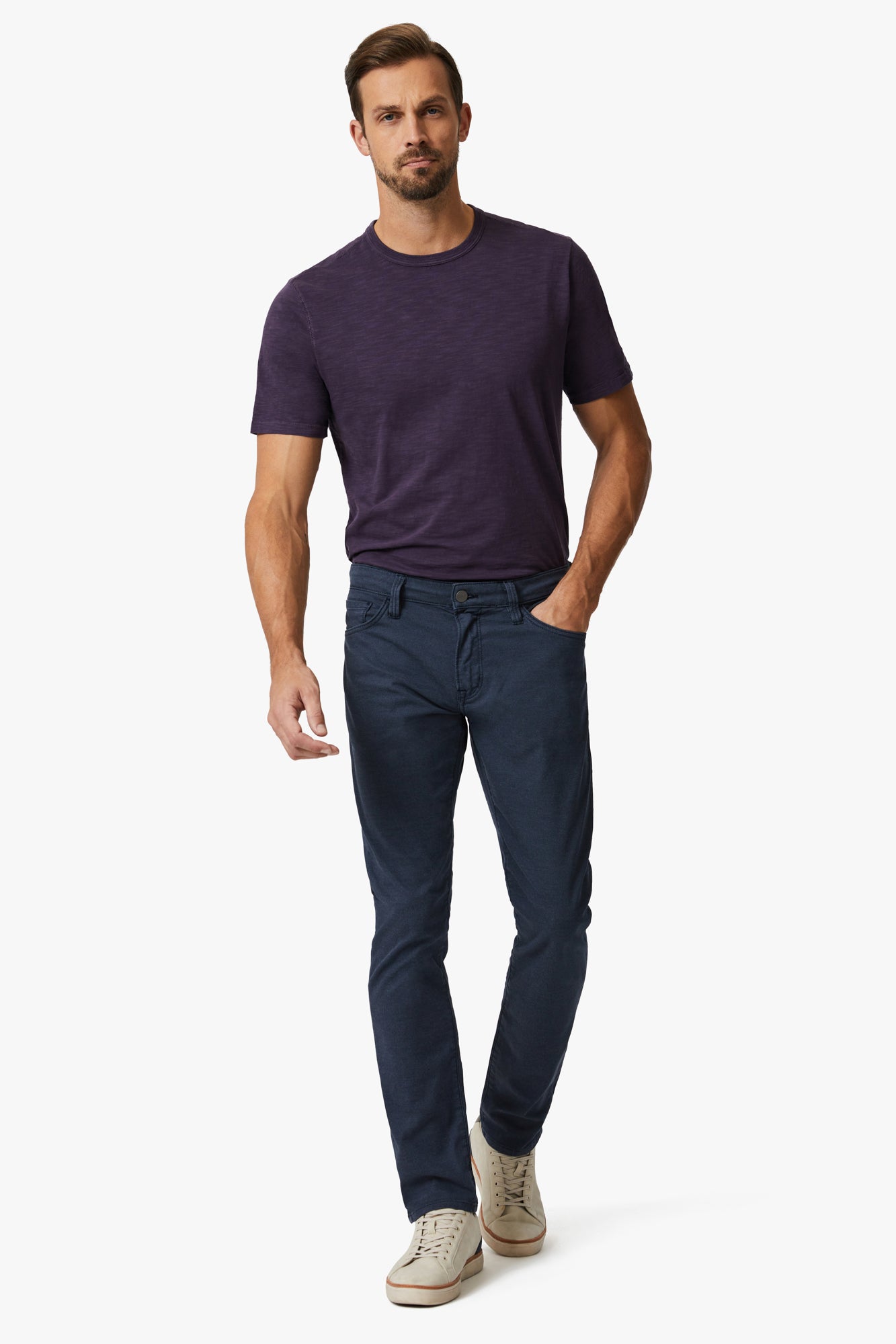 Cool Tapered Leg Pants In Navy CoolMax Image 1