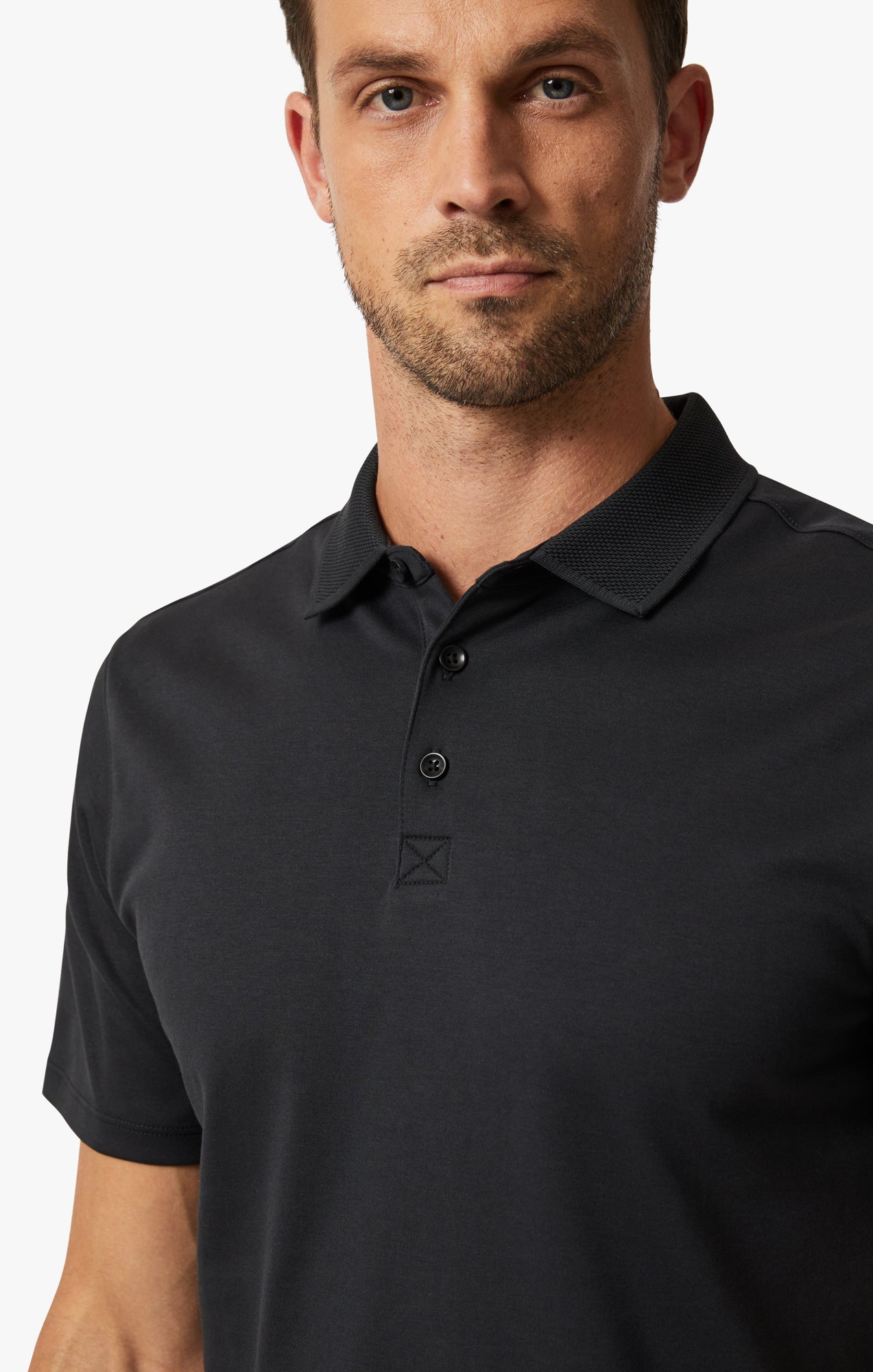 Polo T-Shirt In Black Image 5