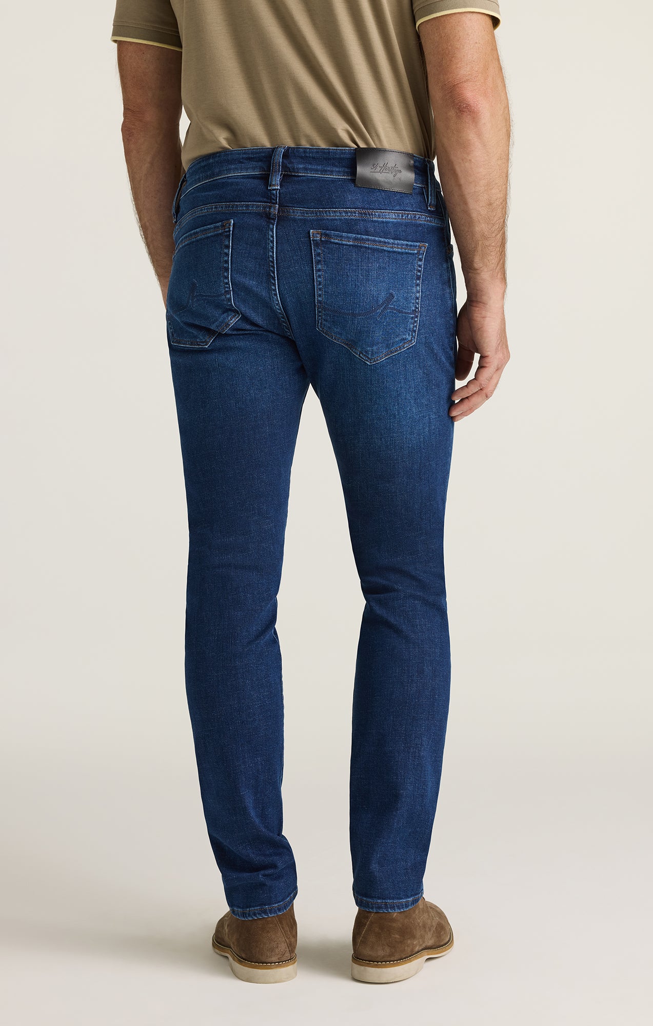 Cool Tapered Leg Jeans in Dark Brushed Vintage