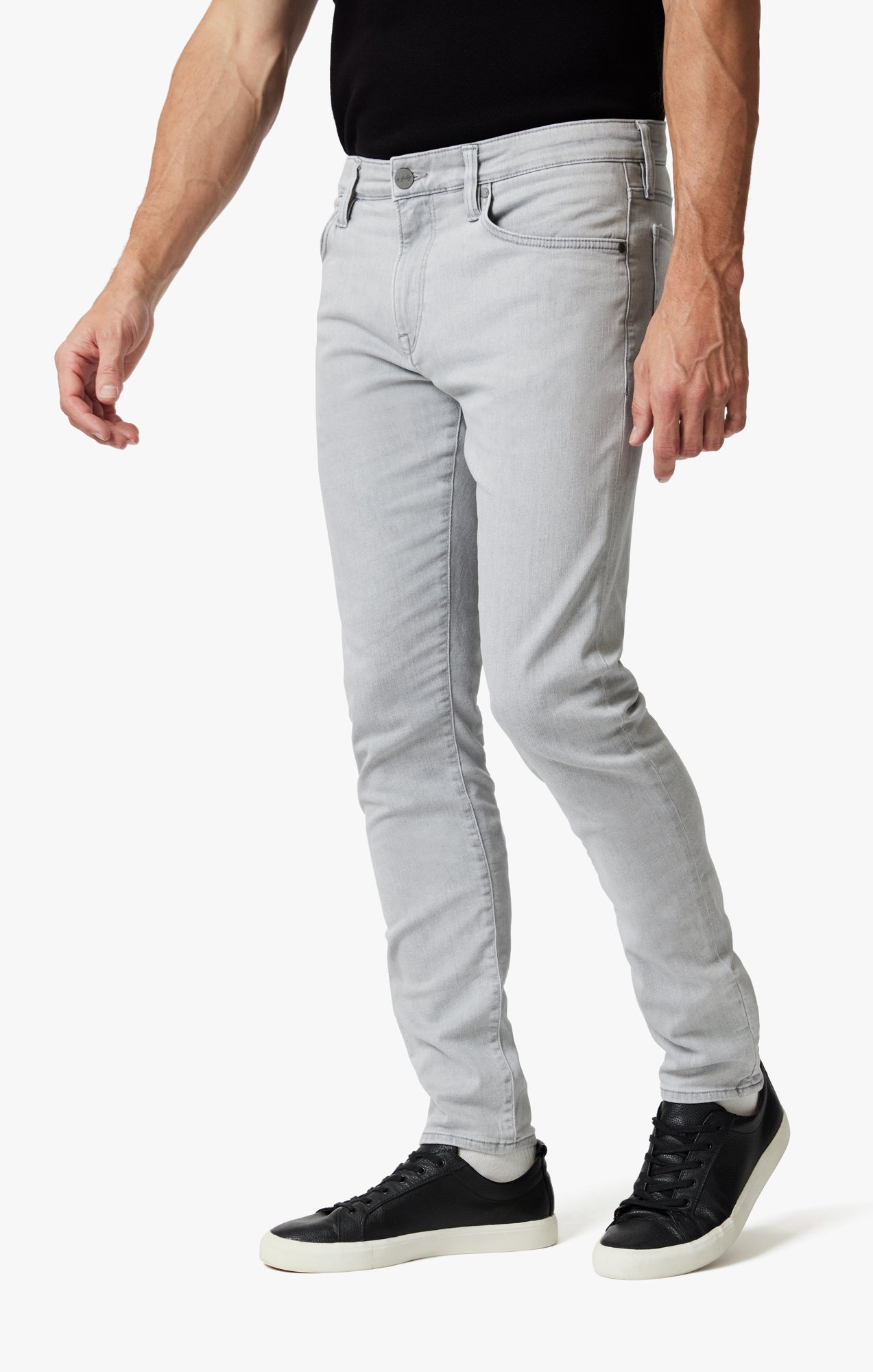 Calm Skinny Leg Jeans In Light Grey Refined