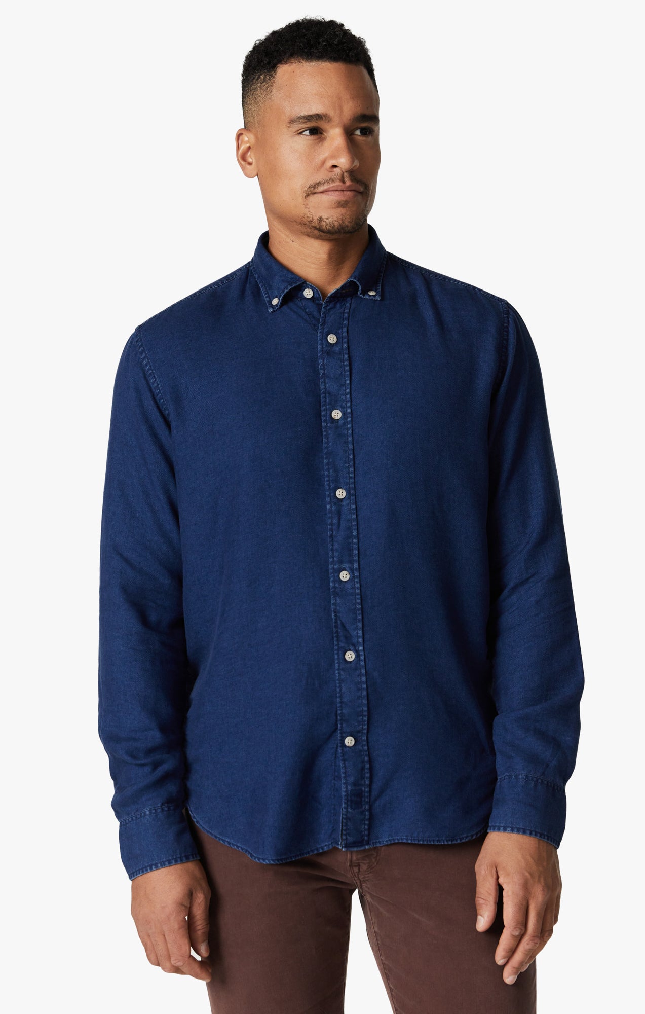 トップス cantate Mods Sleeve Shirt / M INDIGO Denim Shirt In Mid Indigo – 34 Heritage Canada