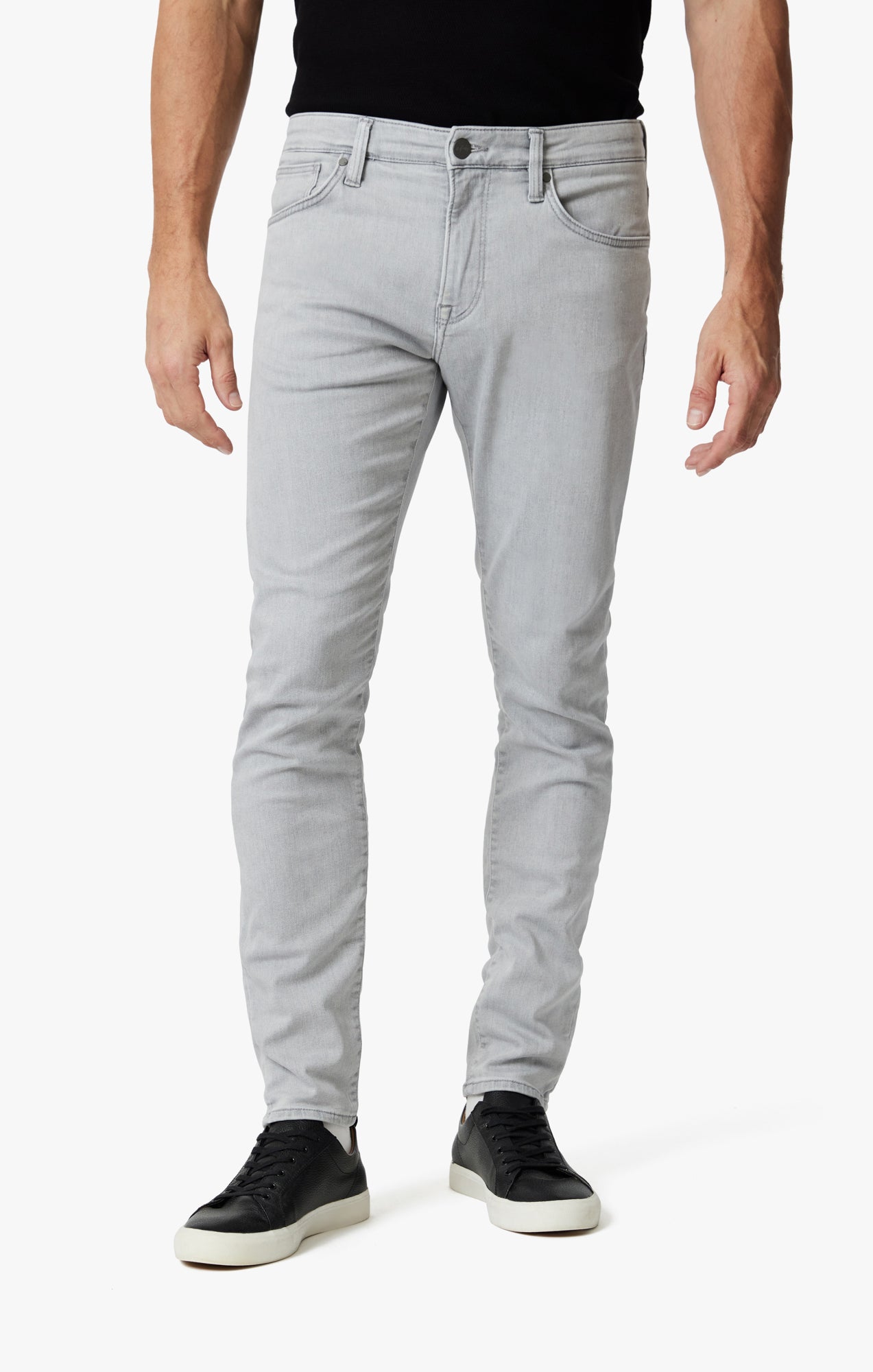 Calm Skinny Leg Jeans In Light Grey Refined