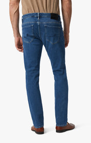 Cool Tapered Leg Jeans In Shaded Blue Selvedge