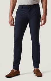 Verona Slim Leg Chino Pants in Night Seersucker Kona