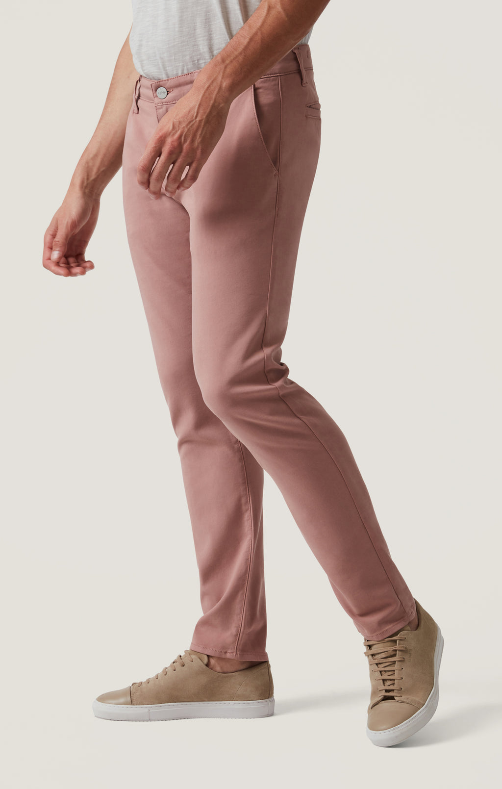 Verona Straight Leg Chino Pants In Rose High Flyer