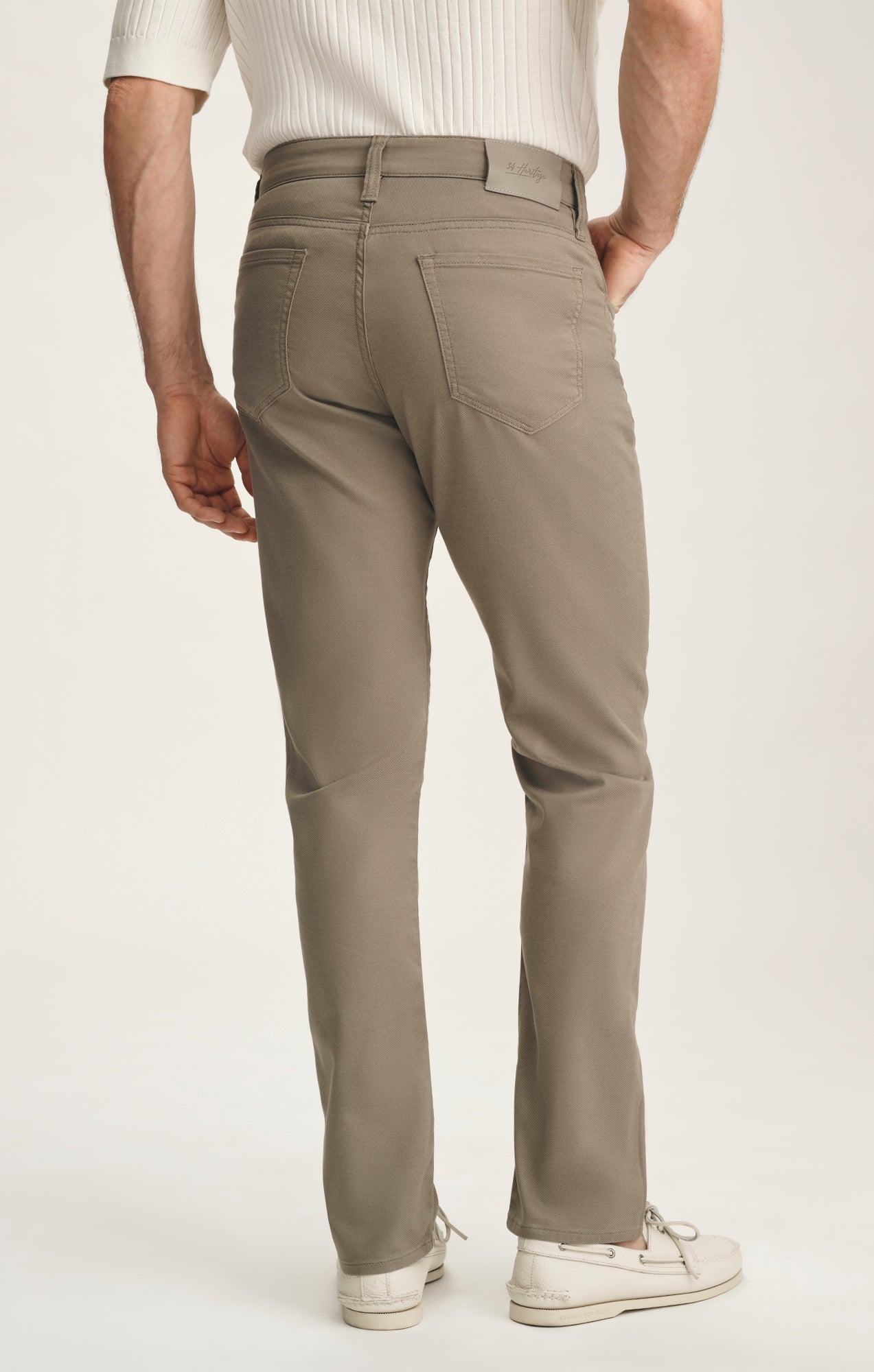 Courage Straight Leg Jeans In Light Olive Coolmax