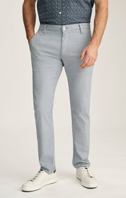 Verona Straight Leg Chino Pants In Blue Honeycomb