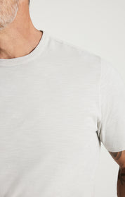 Slub Crew Neck T-shirt In Glacier Gray