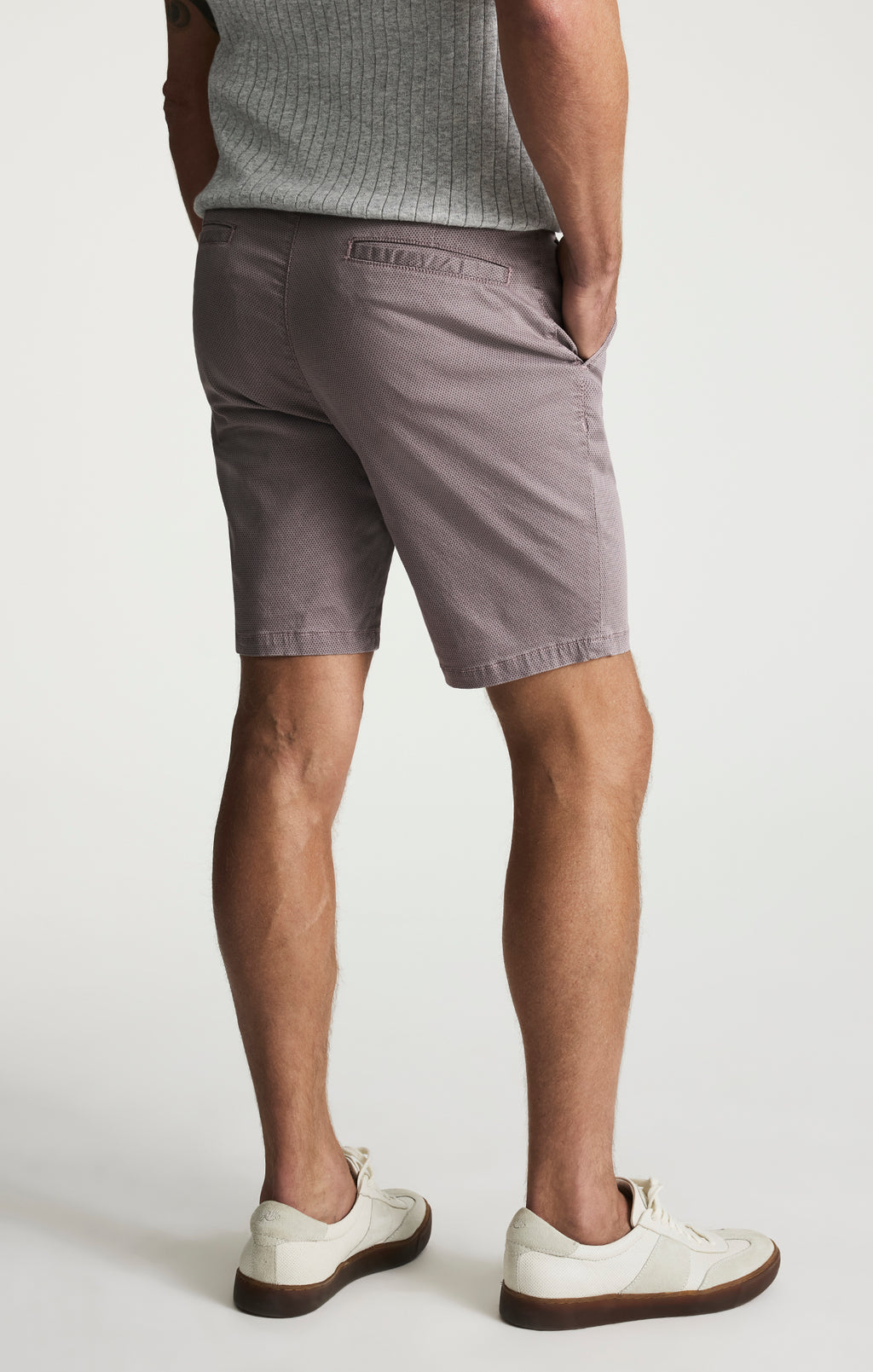 Arizona Slim Shorts In Lavender Tie Print