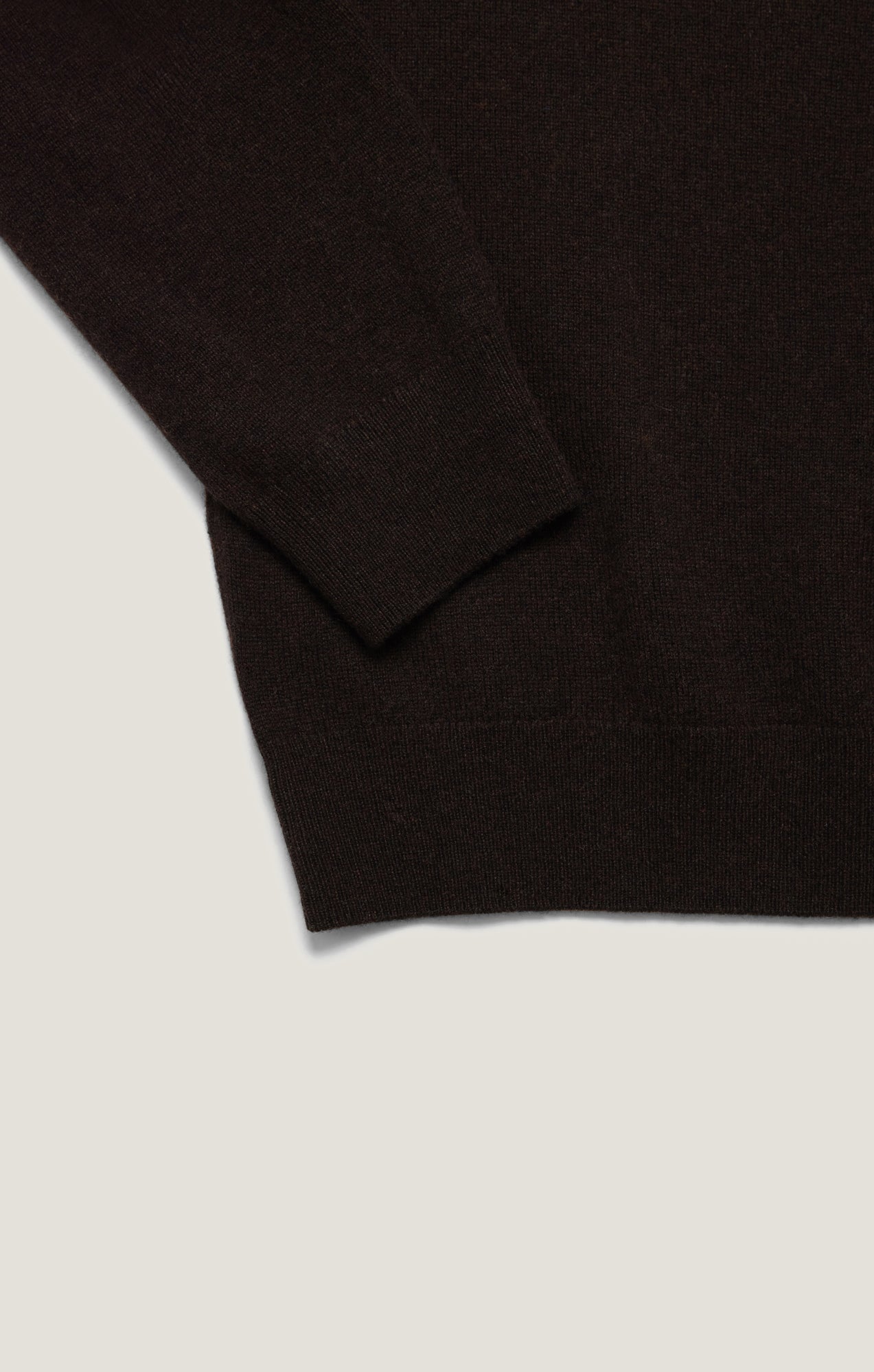 Cashmere Crew Neck Sweater In Brown