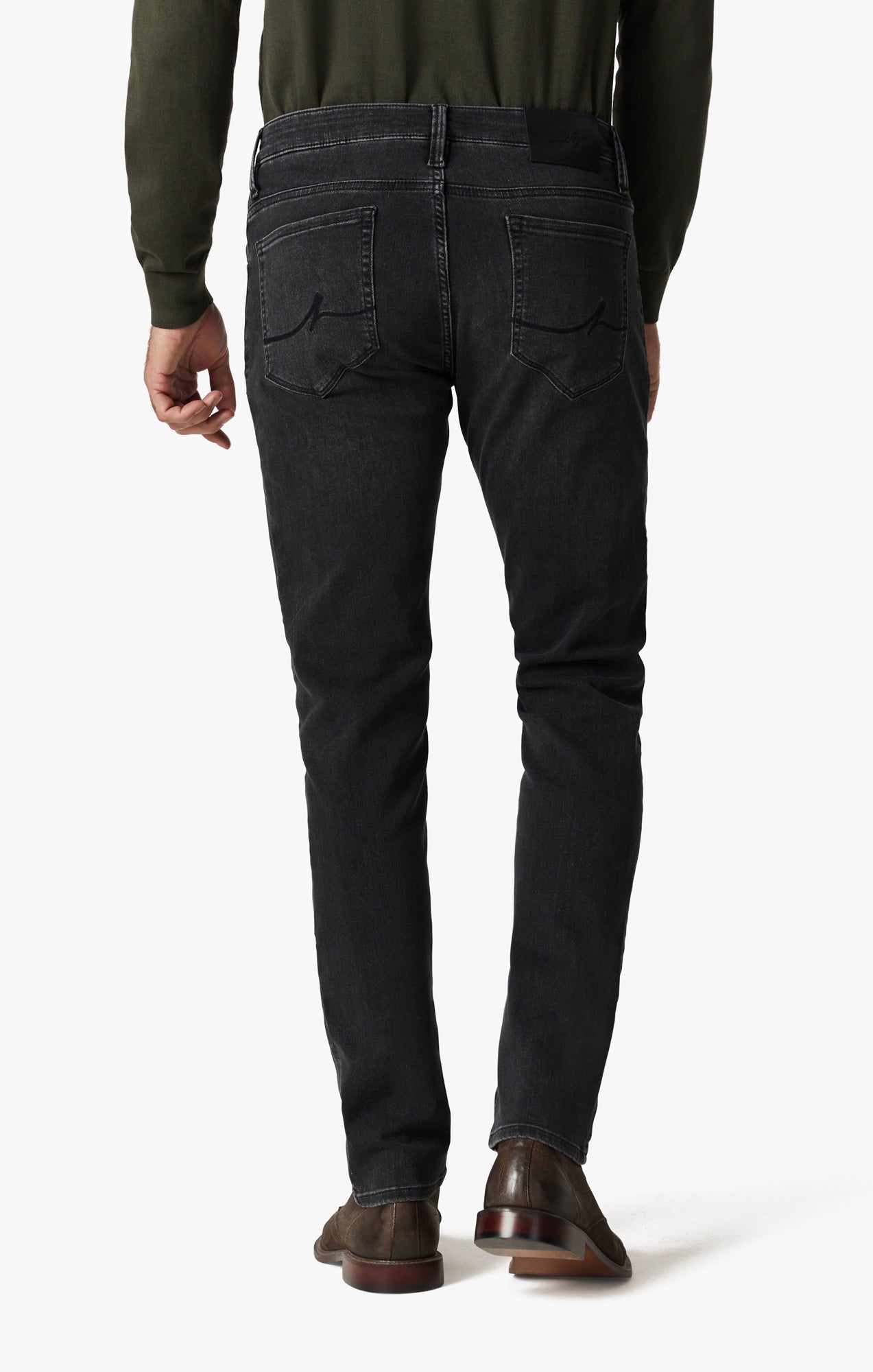 Cool Tapered Leg Jeans In Dark Smoke Refined Image 4