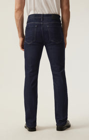 Cool Tapered Leg Pants in Deep Blue Refined