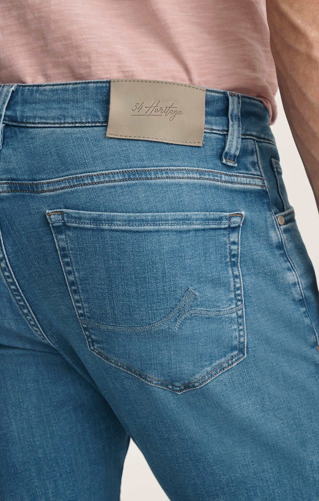 Cool Tapered Leg Jeans In Ocean Brushed Organic Ultra