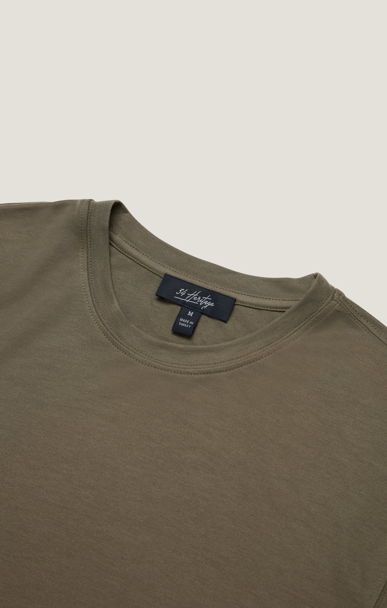 Pique T-Shirt in Smokey Olive