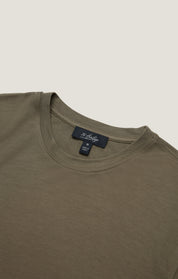 Pique T-Shirt in Smokey Olive