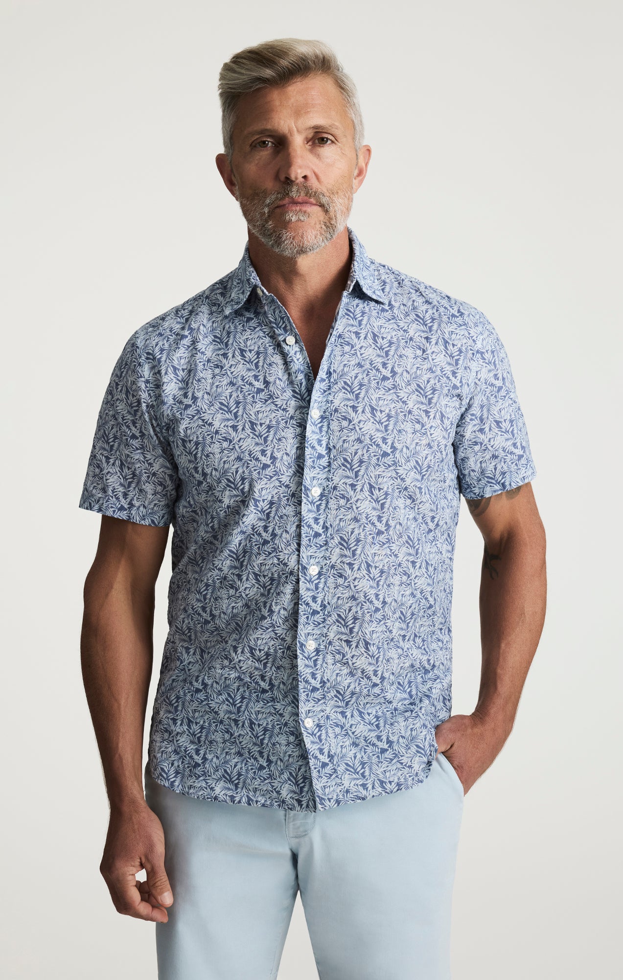 Palm Shirt In Indigo