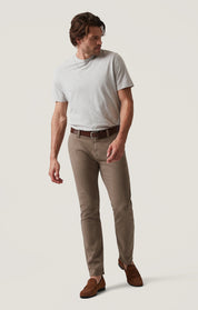 Verona Slim Leg Chinos in Toffee High Flyer