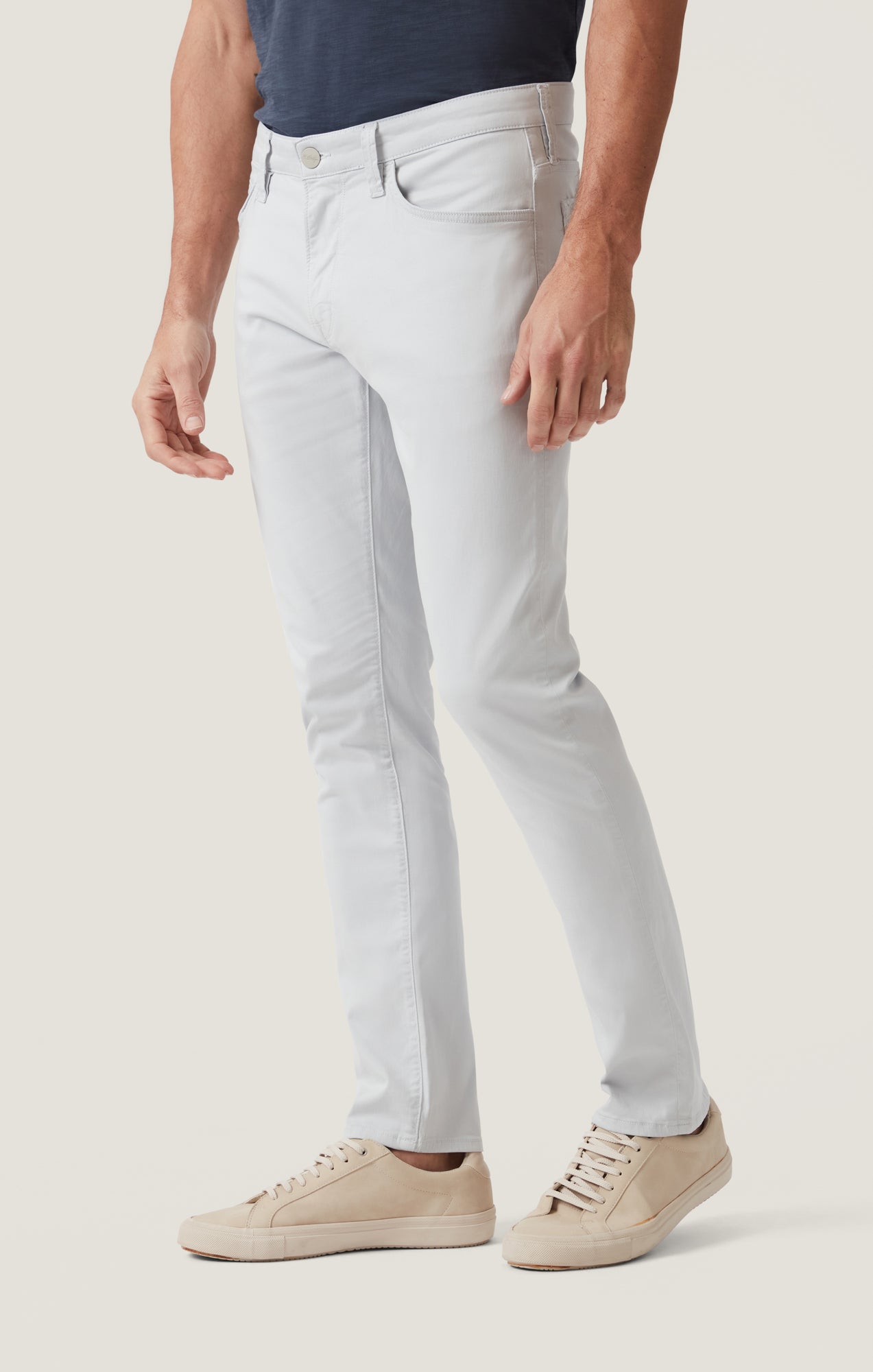 Cool Tapered Leg Pants in Stone Twill