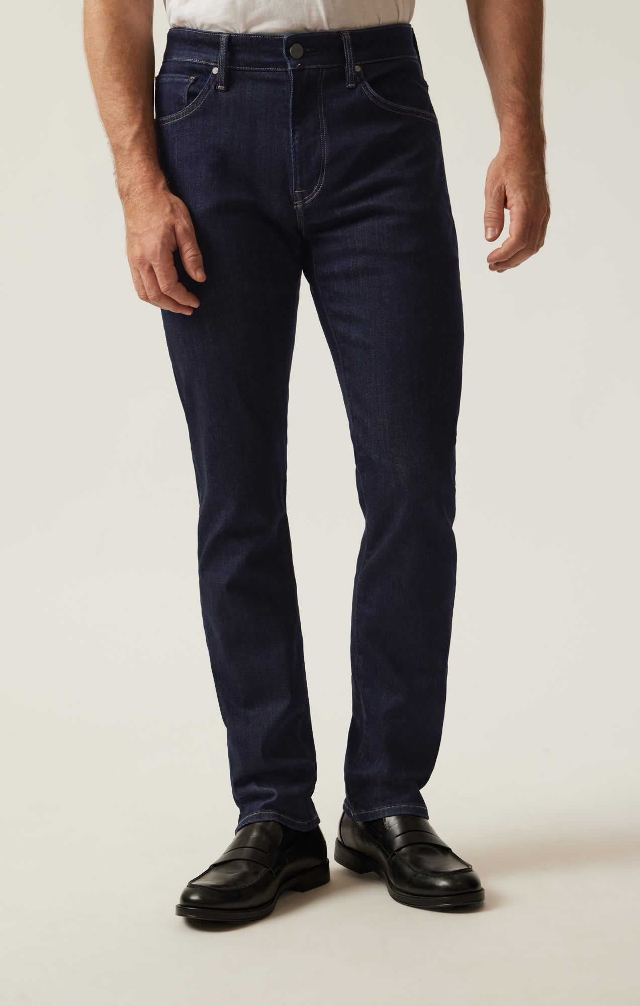 Cool Tapered Leg Pants in Deep Blue Refined