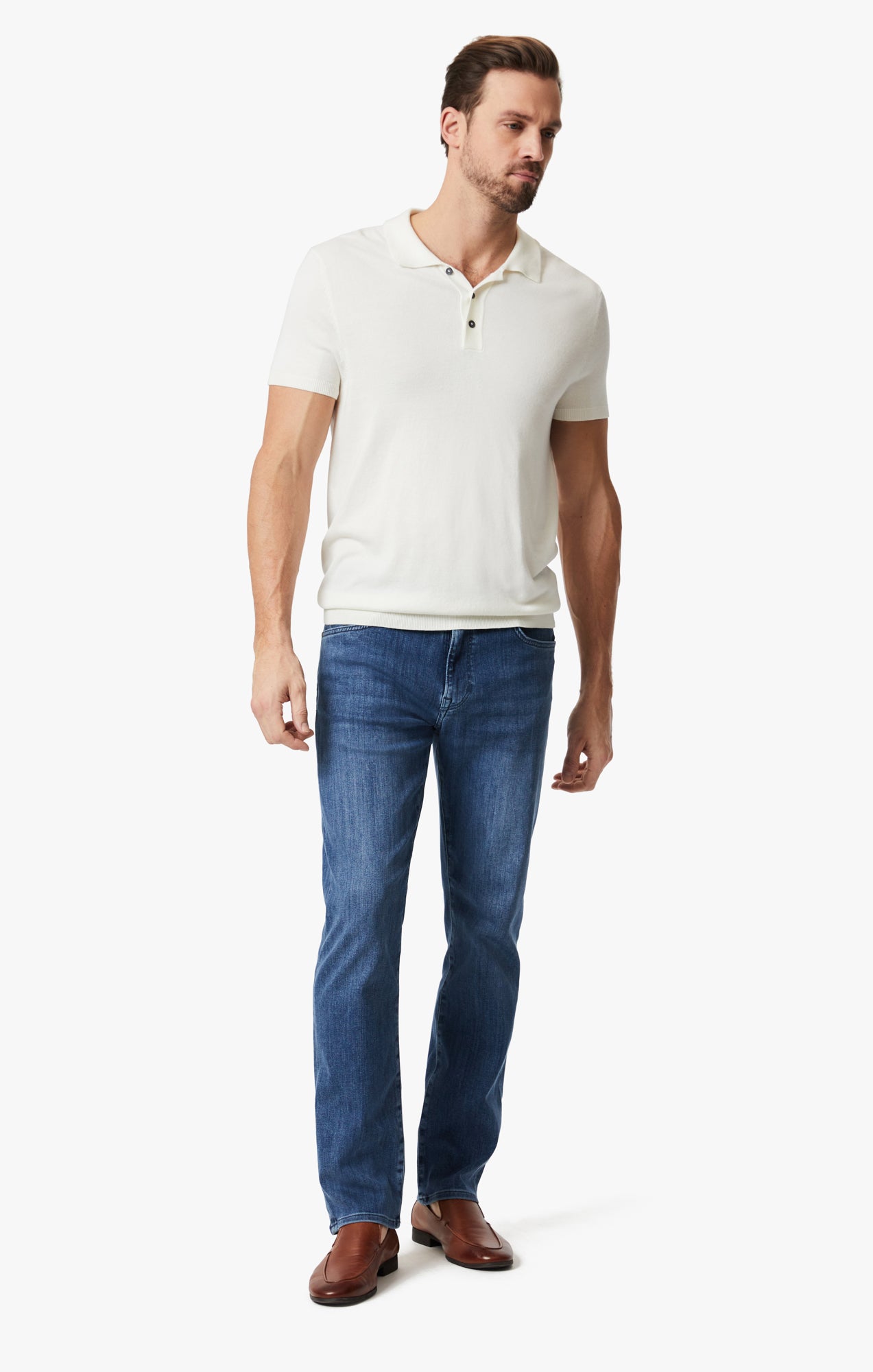 Charisma Relaxed Straight Jeans in Mid Urban