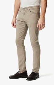 Cool Tapered Leg Pants In Mushroom Twill