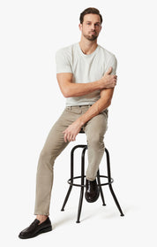 Cool Tapered Leg Pants In Mushroom Twill