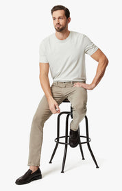 Cool Tapered Leg Pants In Mushroom Twill