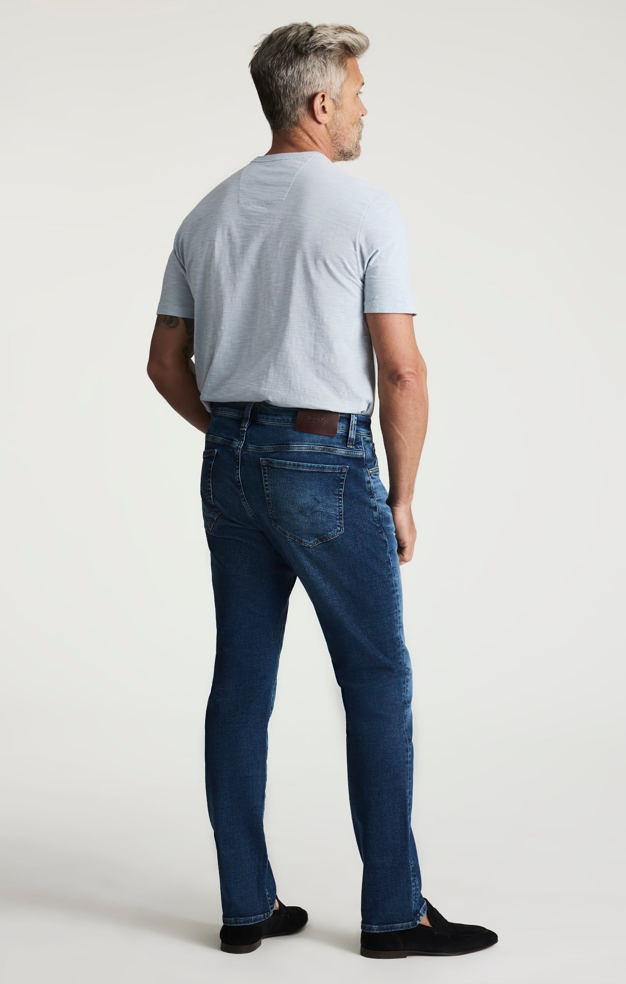 Cool Tapered Leg Jeans In Mid Brushed Vintage