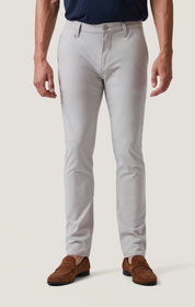 Verona Slim Leg Chino in Grey Commuter Luxe