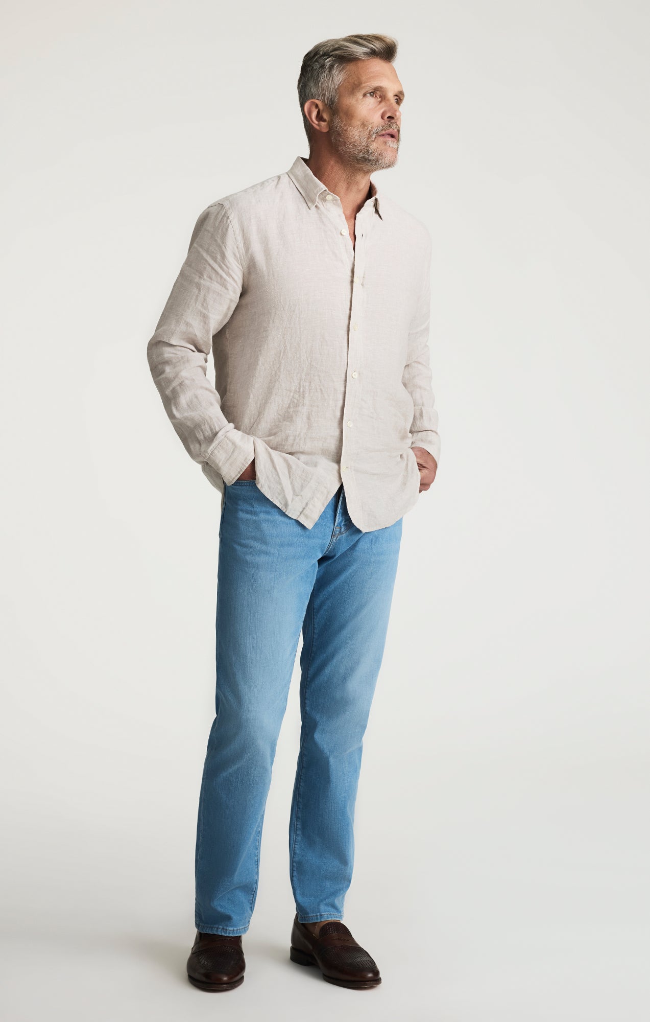 Linen Shirt In Beige