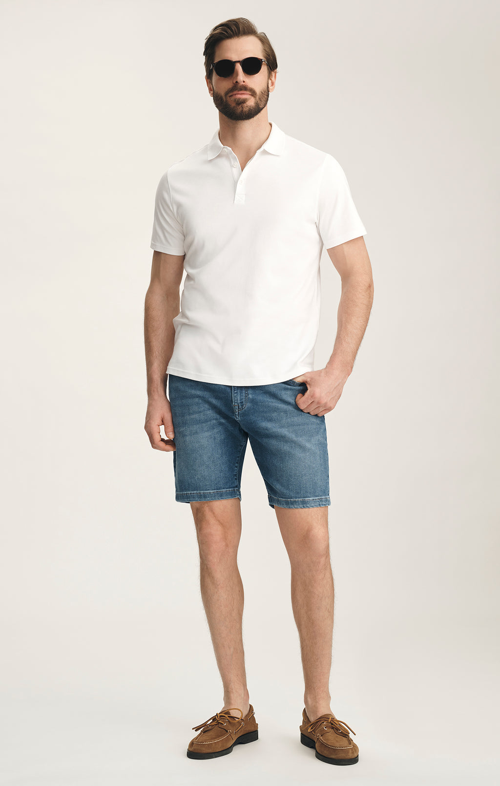 Aruba Shorts In Mid Brushed Aerodenim