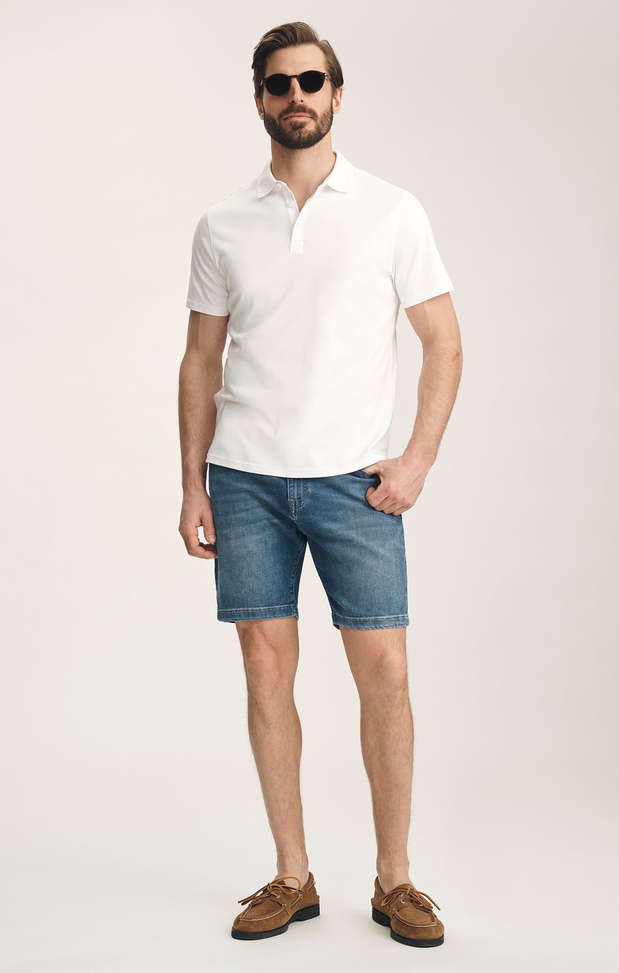 Aruba Shorts In Mid Brushed Aerodenim