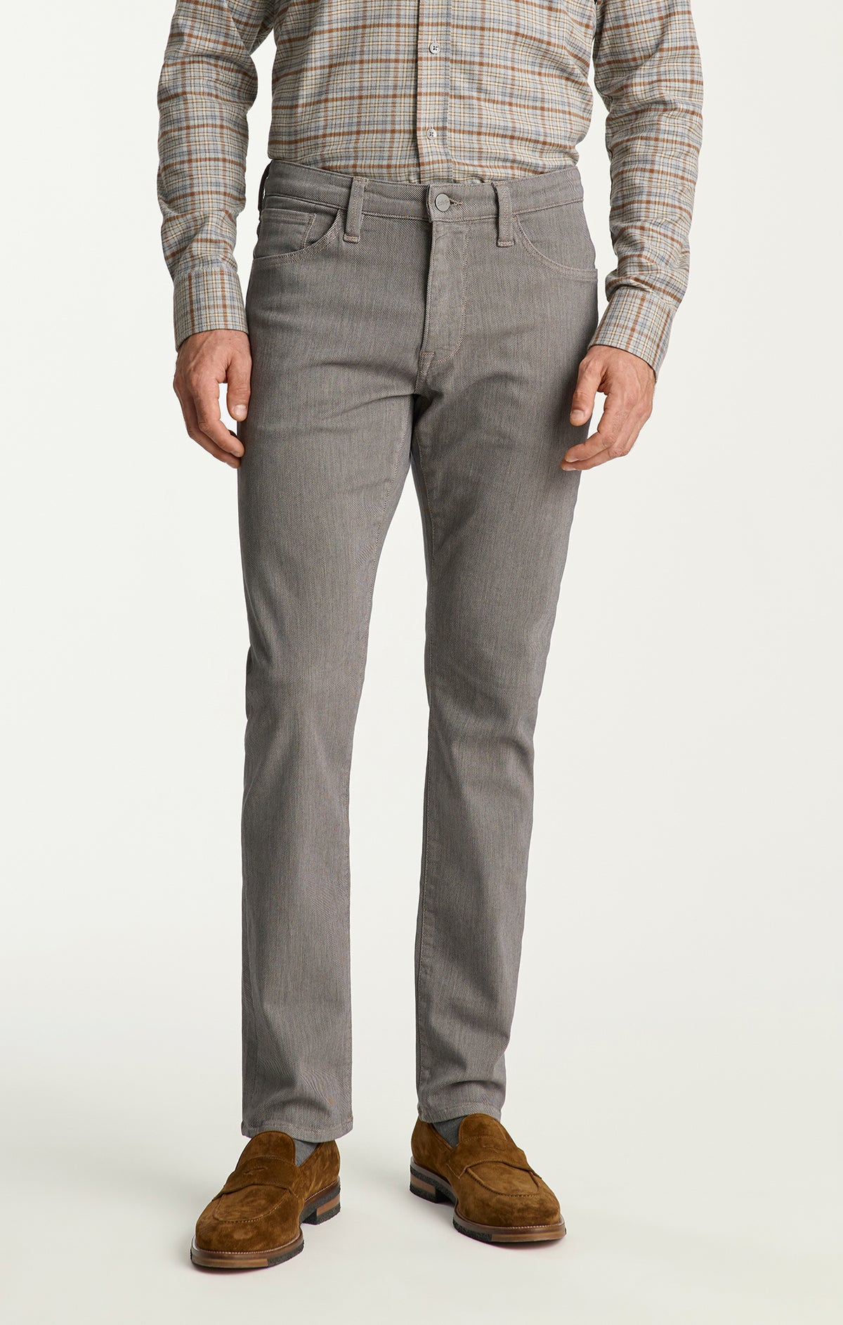 Cool Tapered Leg Pants in Stone Diagonal