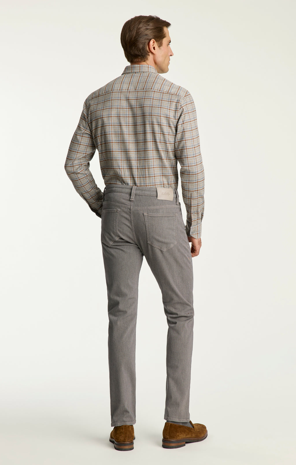 Cool Tapered Leg Pants in Stone Diagonal