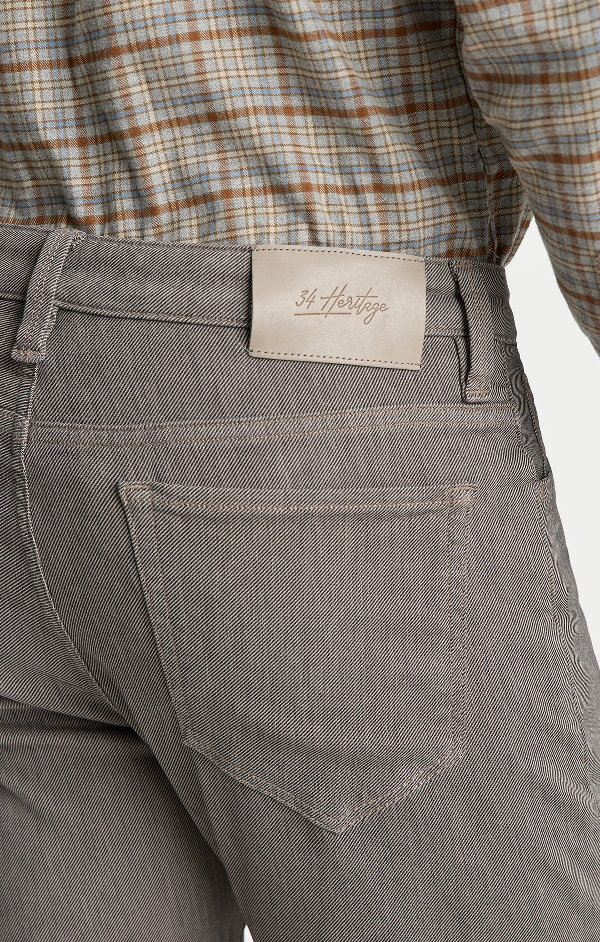 Cool Tapered Leg Pants in Stone Diagonal