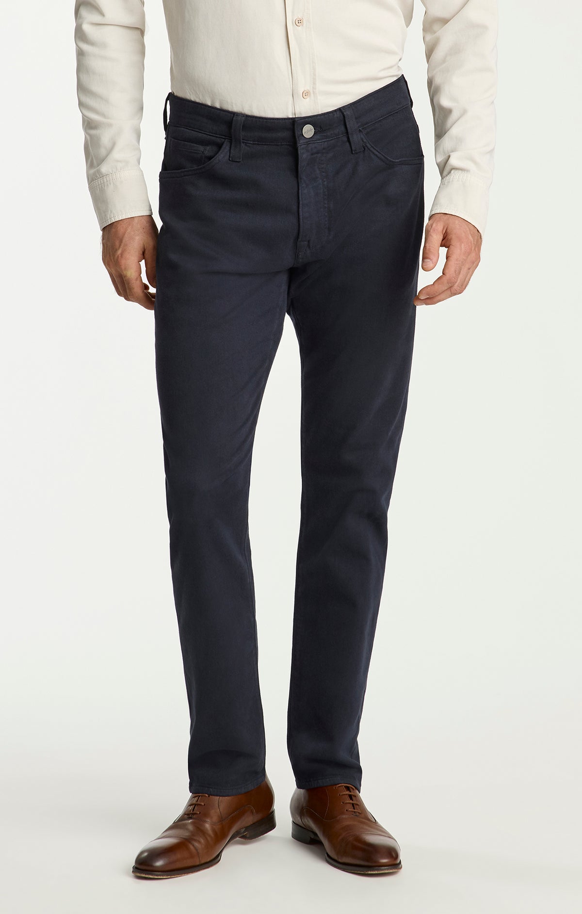 Cool Tapered Leg Pants in Midnight Wool Luxe