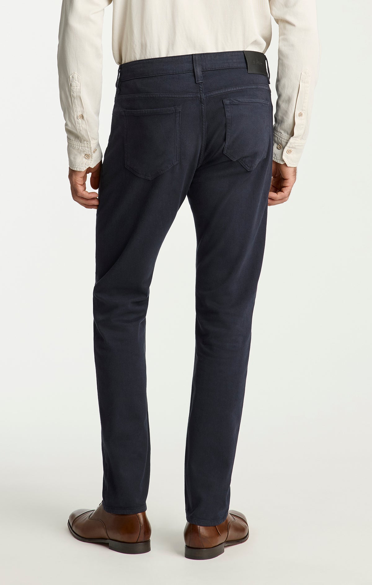 Cool Tapered Leg Pants in Midnight Wool Luxe