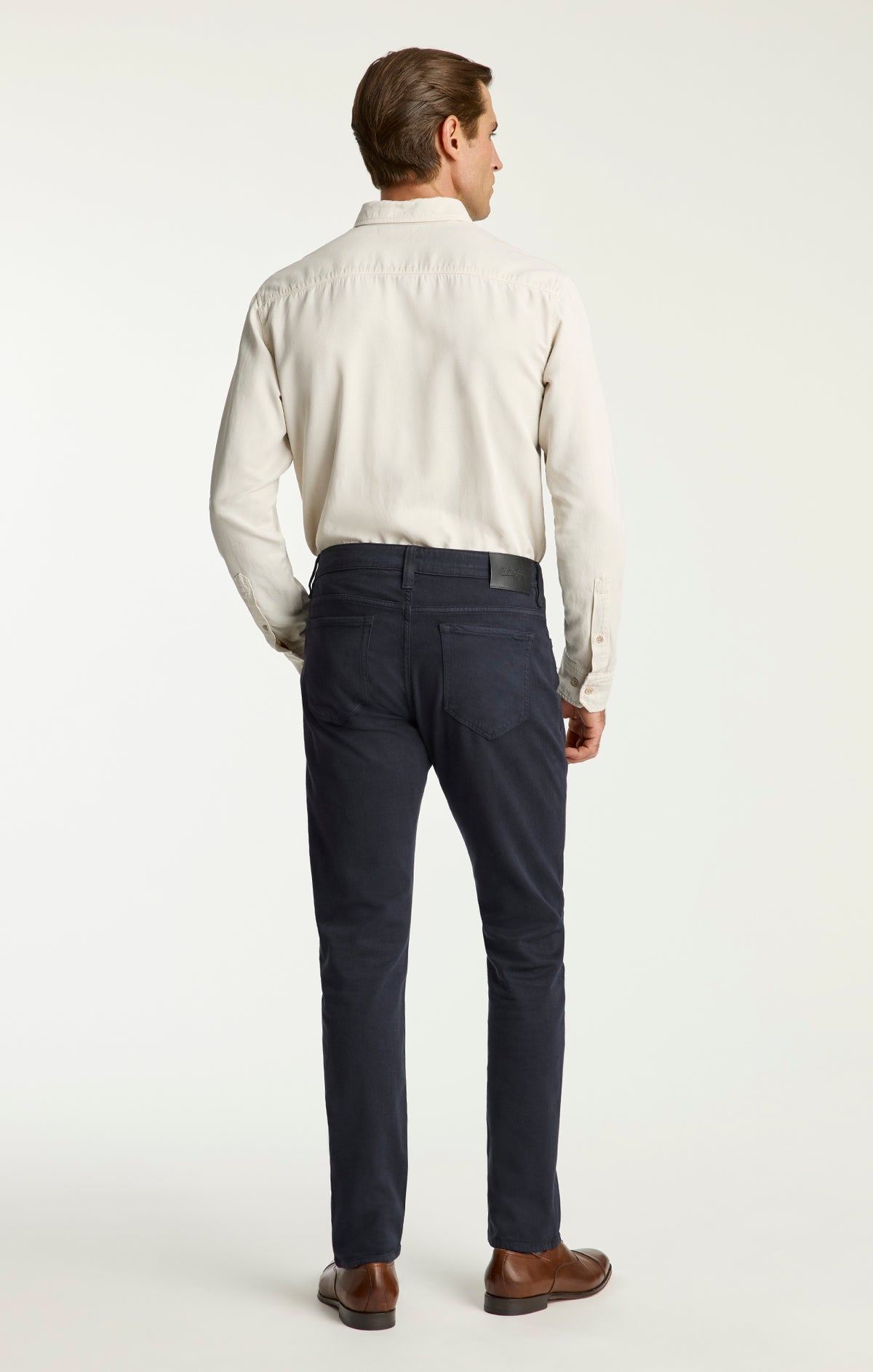 Cool Tapered Leg Pants in Midnight Wool Luxe
