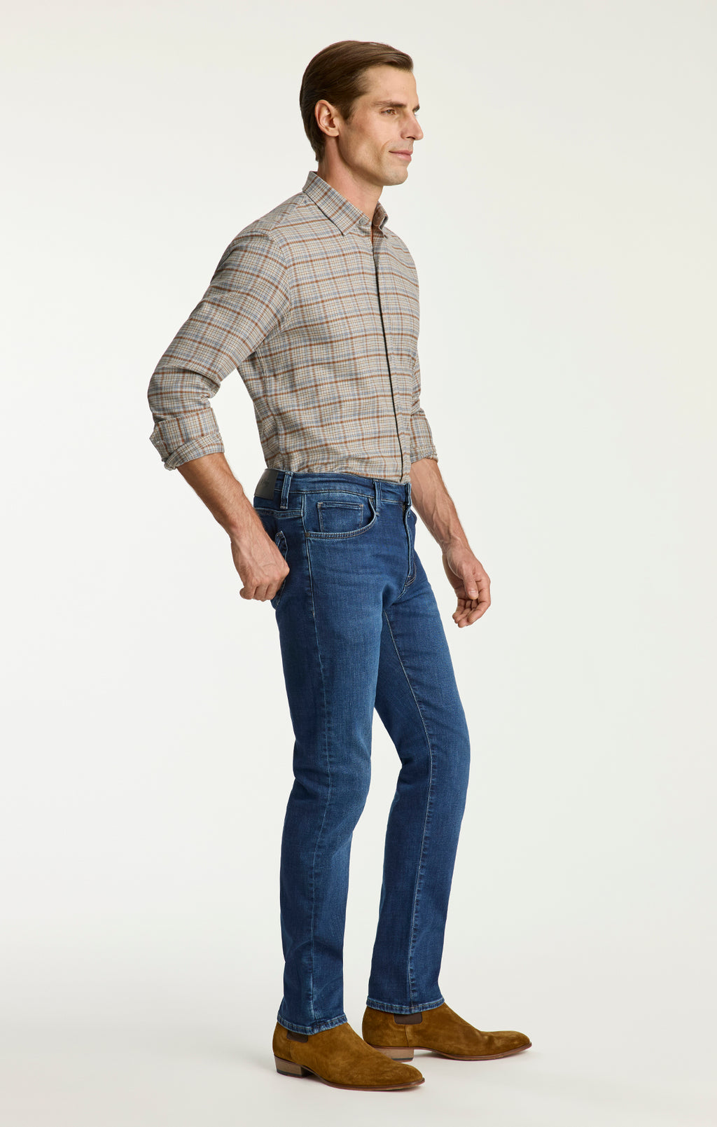 Cool Tapered Leg Jeans in Dark Organic Ultra