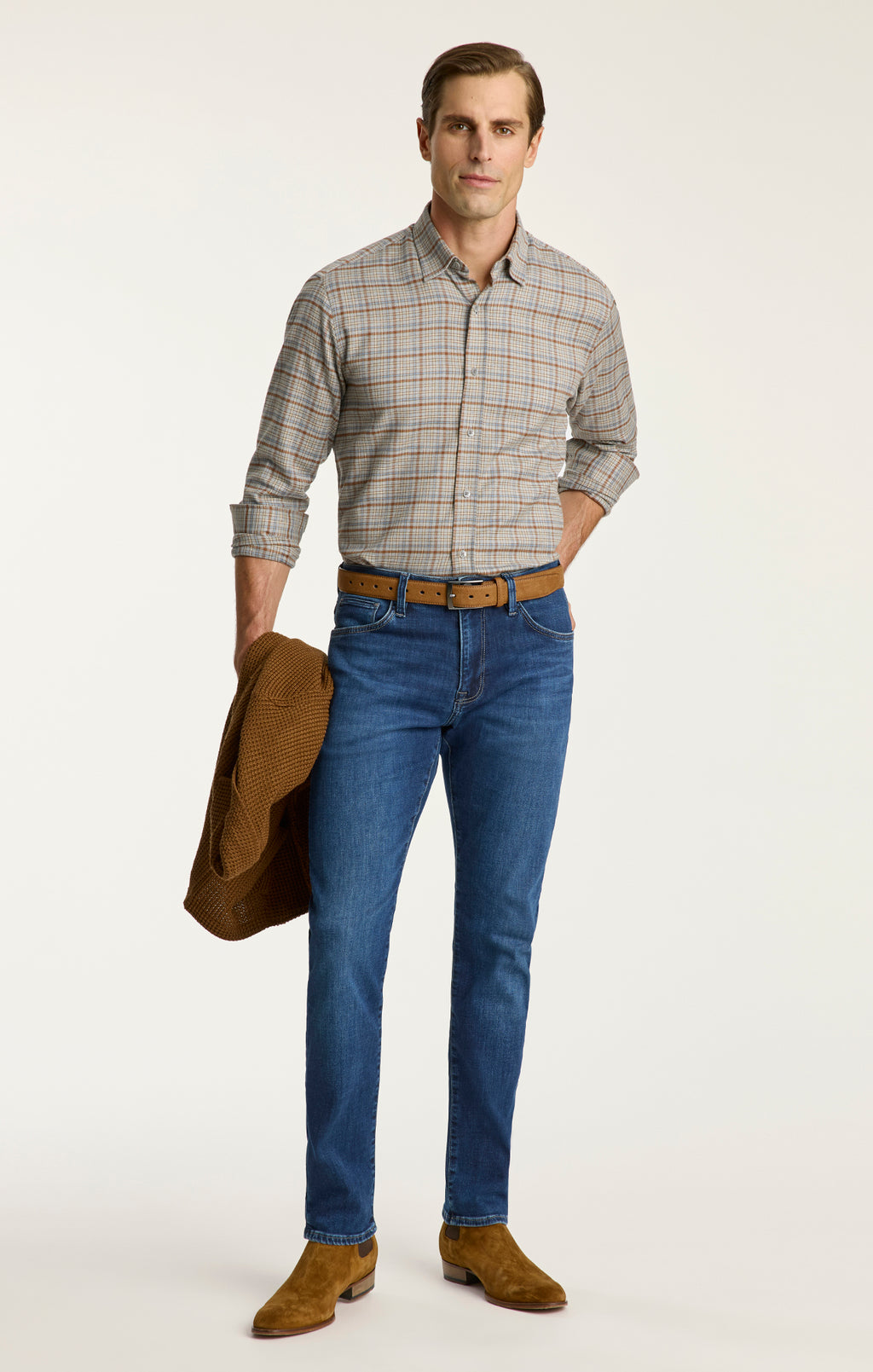 Cool Tapered Leg Jeans in Dark Organic Ultra