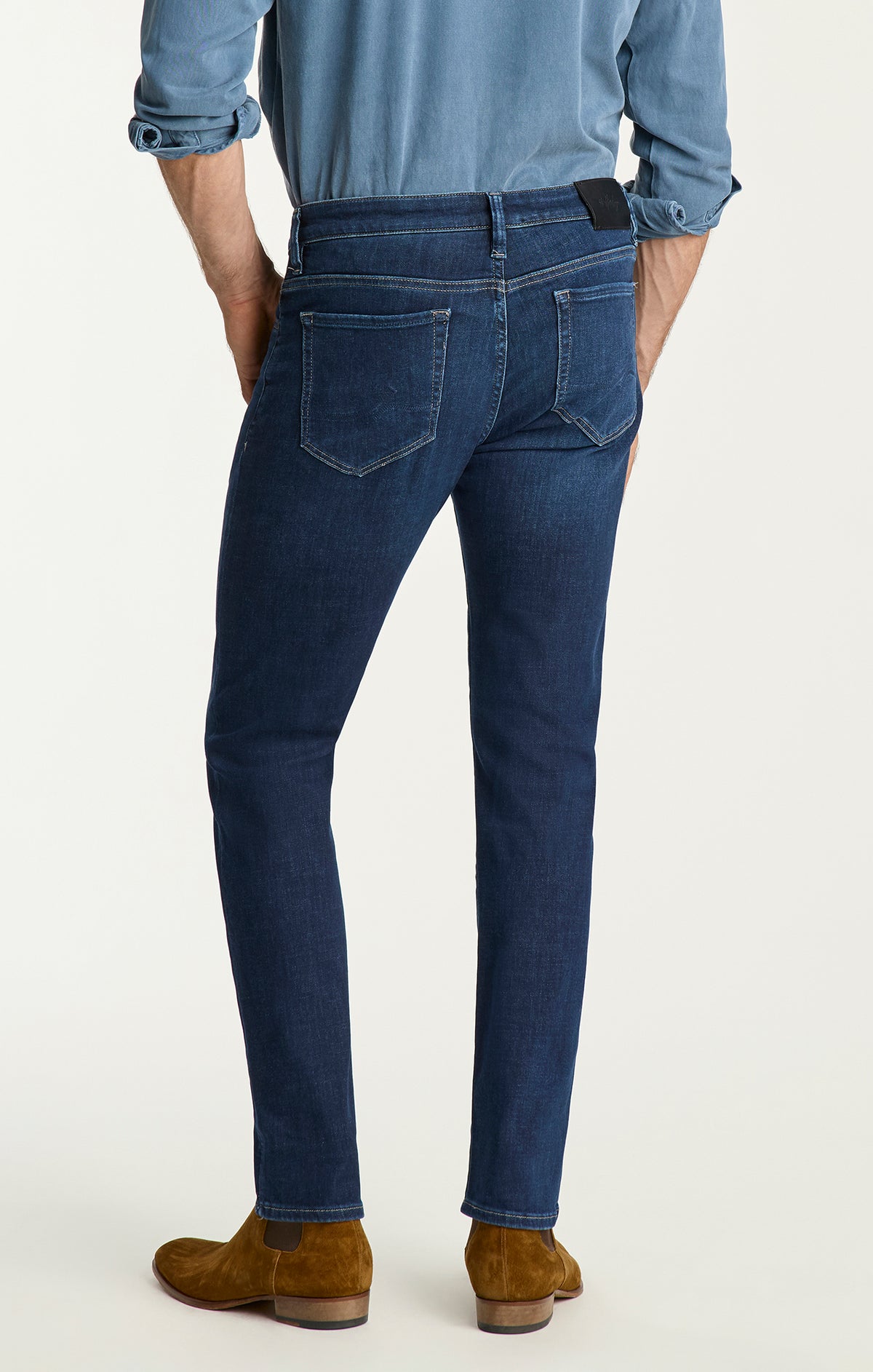 Cool Tapered Leg Jeans in Rinse Brushed Organic Ultra