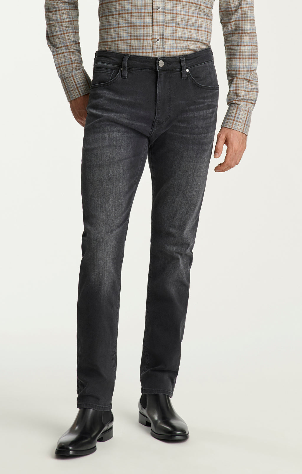 Cool Tapered Leg Jeans in Smoke Organic Ultra