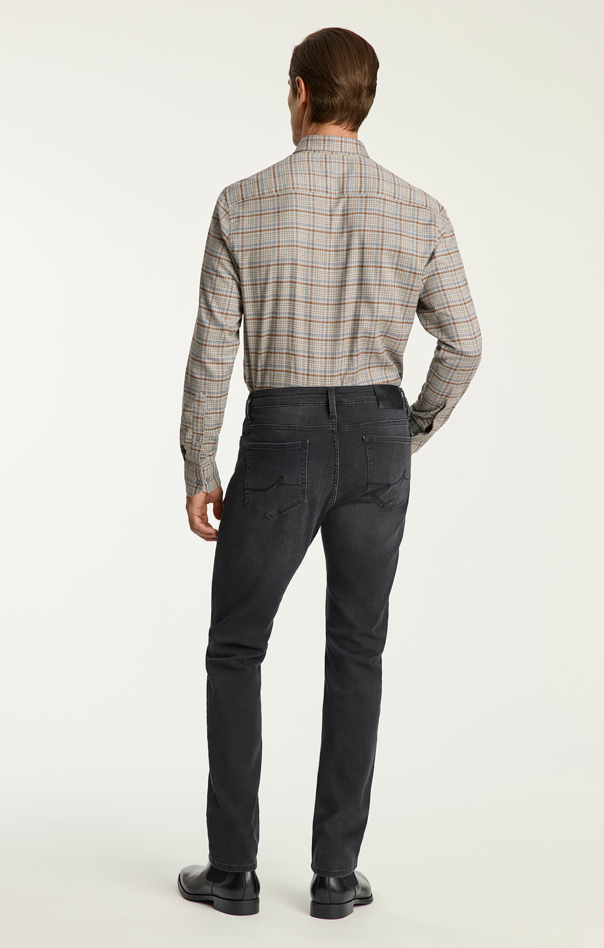 Cool Tapered Leg Jeans in Smoke Organic Ultra