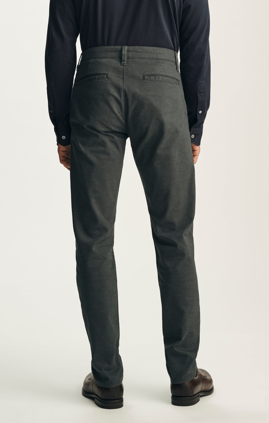 Verona Straight Leg Chino Pants in Iron CoolMax