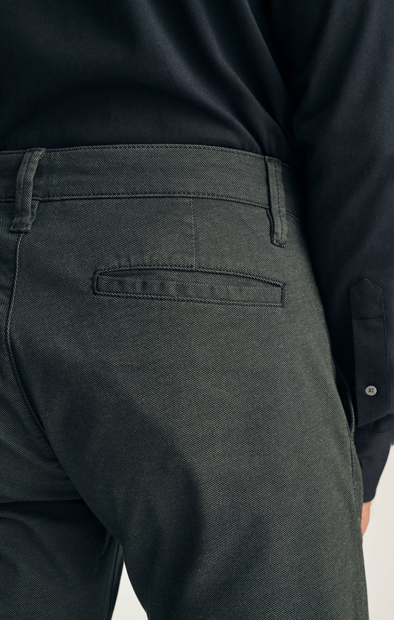 Verona Straight Leg Chino Pants in Iron CoolMax